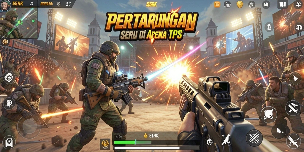Tampilan seru dari gameplay <strong>55RK</strong> yang penuh aksi.
