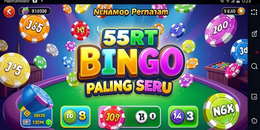 Tampilan gameplay Bingo yang mengasyikkan dan penuh warna.