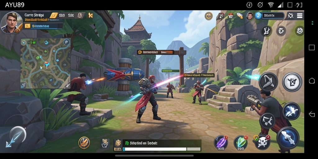 Tangkapan layar gameplay AYU89 menunjukkan strategis dan manajemen yang mendebarkan.