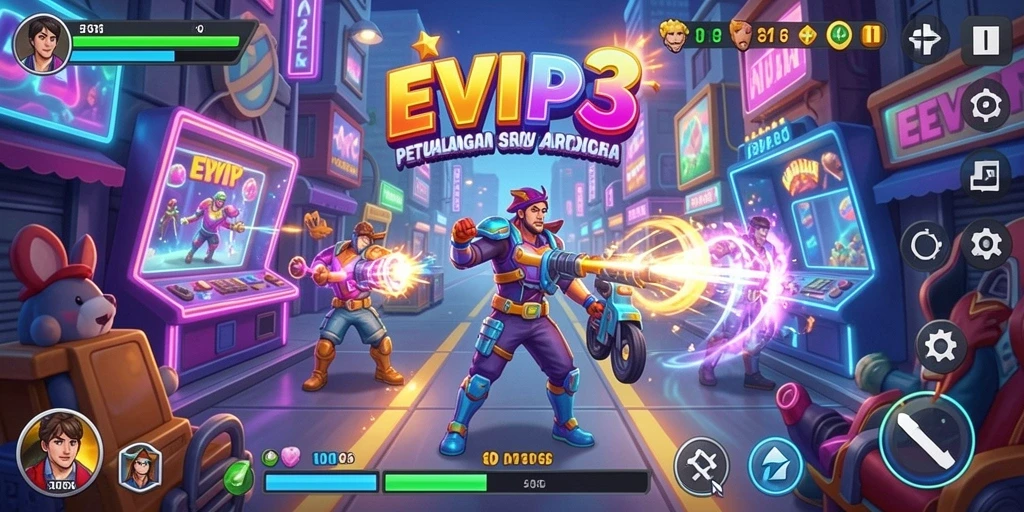 Tangkapan layar dari gameplay seru EVIP3 dalam aksi.