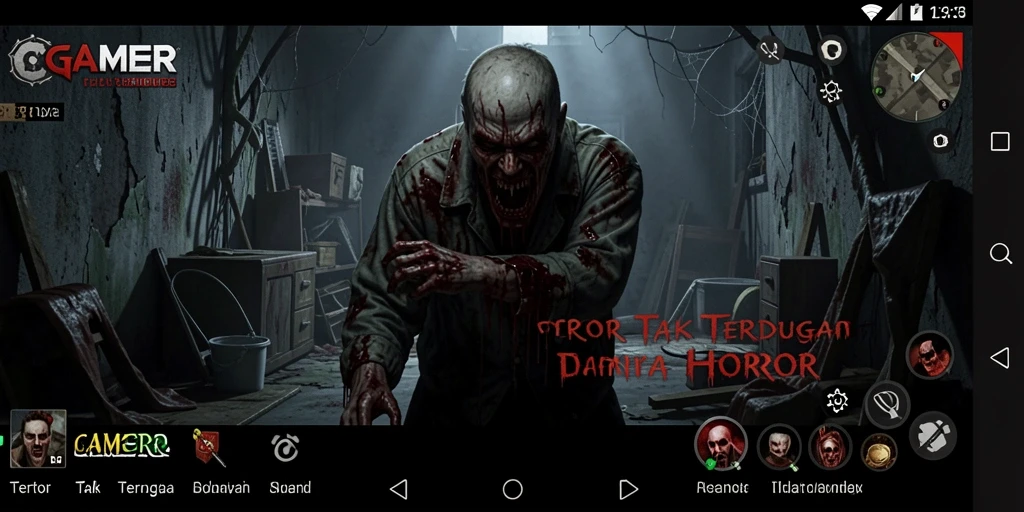GAMERP menampilkan suasana gameplay yang menegangkan dan menyeramkan.