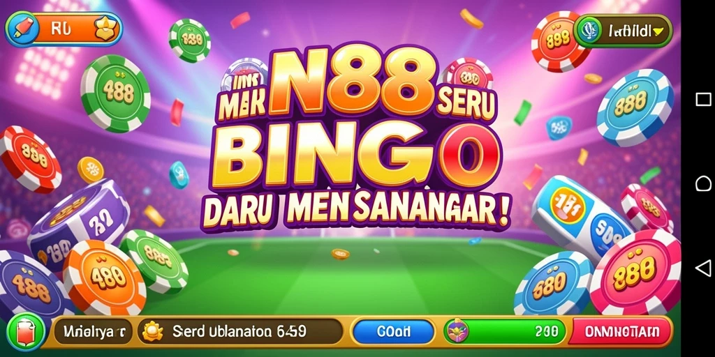 Screenshot permainan Bingo di IN88 yang seru dan interaktif.