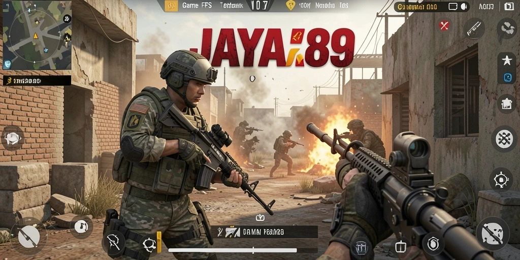 Gameplay intens JAYA89 dengan aksi tembak-menembak yang mendebarkan.