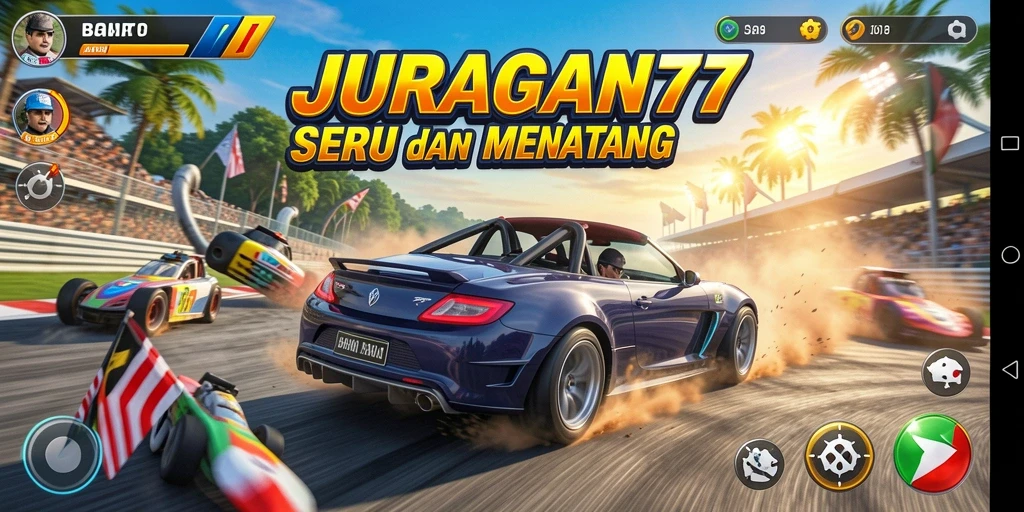 Tampilan grafik menakjubkan di gameplay JURAGAN77 yang seru.