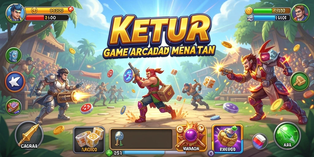 Tampilan gameplay seru dari KETUA di level menantang.