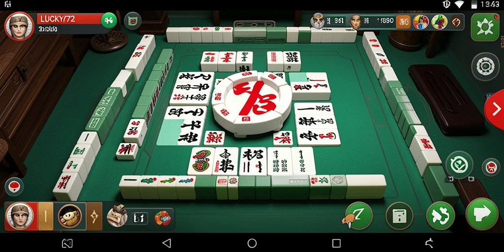 Tampilan gameplay seru di LUCKY72 dengan Mahjong yang menantang.