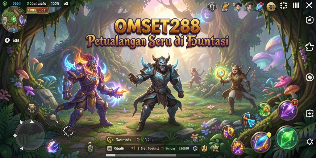 Screenshot gameplay OMSET288 yang menunjukkan aksi petualangan mendebarkan.