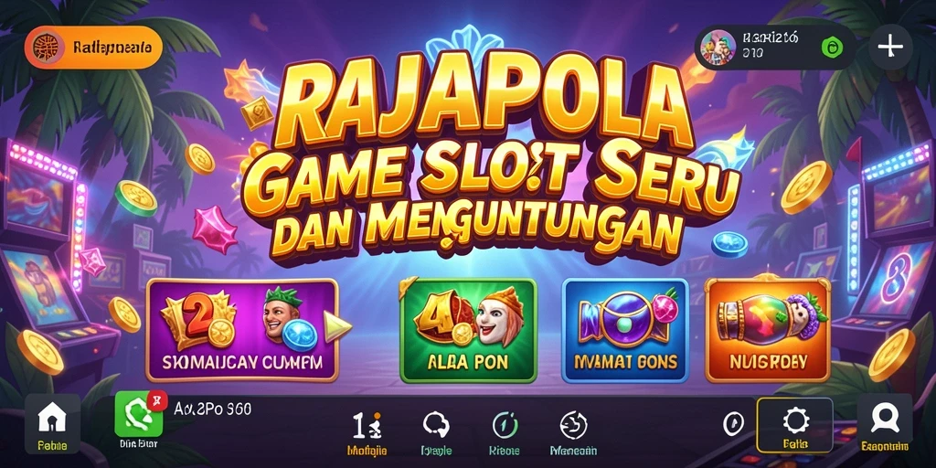 Gameplay seru RAJAPOLA yang penuh warna dan animasi.