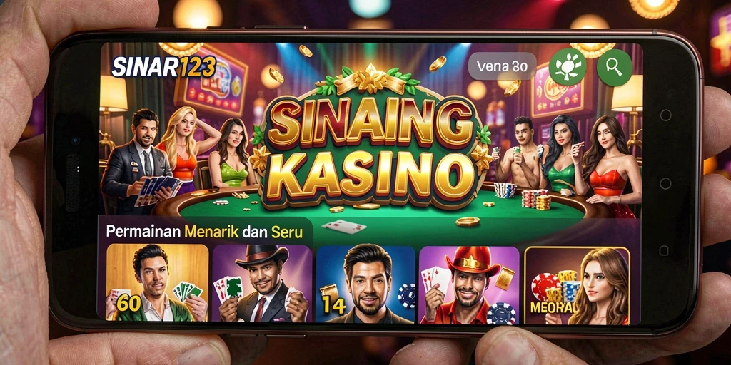 Tampilan menarik dari gameplay Kasino di SINAR123 yang memukau.