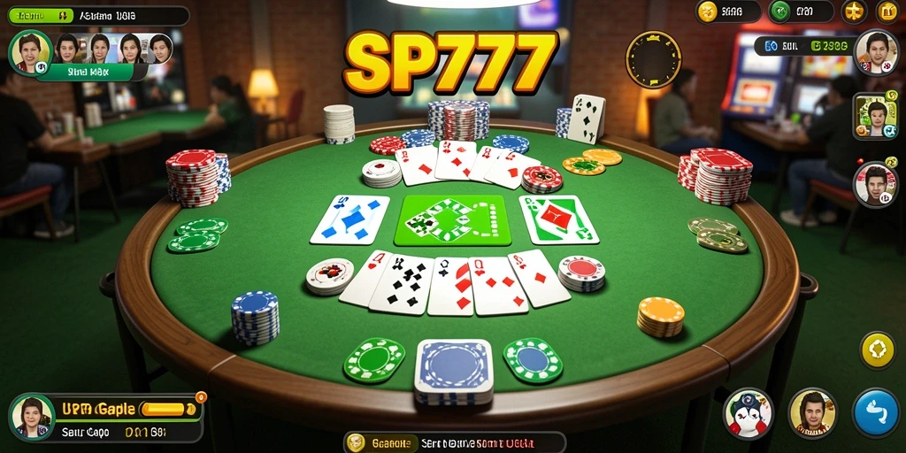 Tampilan gameplay Gaple yang menarik dan interaktif.