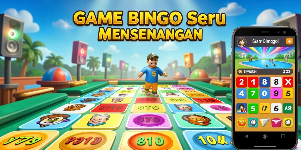 Tampilan gameplay seru dari V21 dengan kartu Bingo.