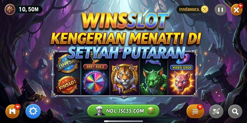 Tampilan menegangkan dari gameplay WINSLOT dengan elemen horor yang kental.