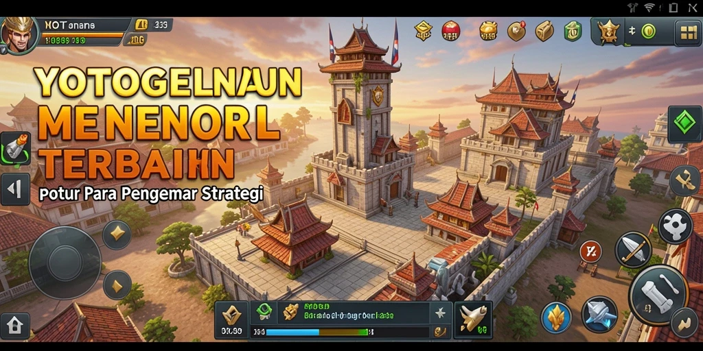 Tangkapan layar gameplay YOTOGEL menampilkan aksi menara bertahan yang mendebarkan.