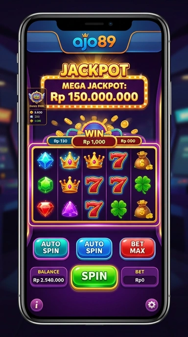 Screenshot fitur unggulan aplikasi ajo89 yang menarik.
